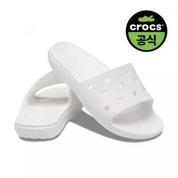 Crocs Crocs Official Common Classic Crocs Slide Wt 23susl206121 WHITE(Z100)/M8W10(265)
