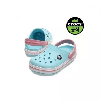 Crocs Crocs Official InfanT Crocband Clog T Ibw 24skcl207005 ICE BLUE_WHITE(Z4S3)/C6