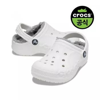 Crocs Crocs Official Kids Baya Lined Clog K Wlg 23fKcl207500 WHITE LIGHT GREY(Z11H)/C11