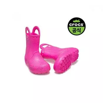 Crocs Crocs Official Kids Handle It glItter Rain Boot K Pcr 24sKbt210391 PINK CRUSH(Z6TW)/C7