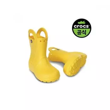 [Crocs] Crocs Official Kids Handle It Rain Boot Kids Yel 24skbt12803 YELLOW(Z730)/J2