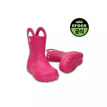 [Crocs] Crocs Official Kids Handle It Rain Boot Kids Cpk 24skbt12803 CANDY PINK(Z6X0)/C12