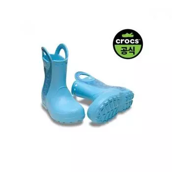 [Crocs] Crocs Official Kids Handle It Rain Boot glItter Mist Tg 25skbt211272 TINTED GLASS(Z4WD)/C11