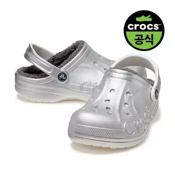 Crocs Crocs Official Public Baya Lined Printed Clog Svme 23fucl205975 SILVER METALLIC(Z0P1)/M9W11(270)