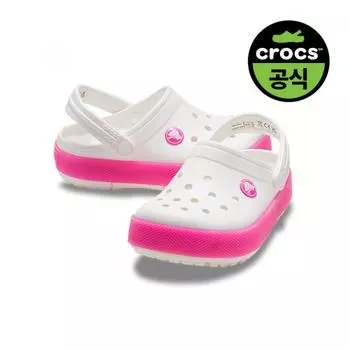 Crocs Crocs Official Toddler Crocband Chevron LighTs Clog T wpT 24skcl210466 WHITE_PINK TWEED(Z6WU)/C8