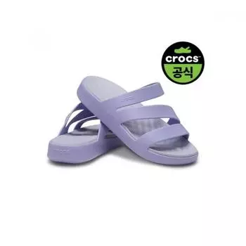 Crocs CrocS Official Women S Getaway Strappy Myp 25SwSd209587 MYSTIC PURPLE(Z5BN)/W7(240)