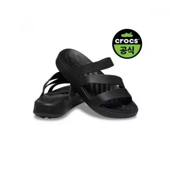 [CrocS] CrocS Official Women S Getaway Strappy Bk 25SwSd209587 BLACK(Z001)/W6(230)