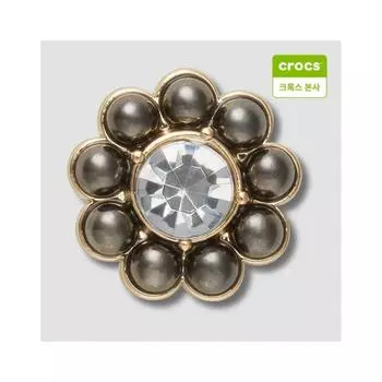Crocs Dark Small Flower Zibbitz Charm 10014201 onefree