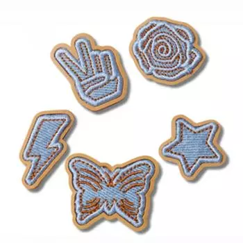 Crocs Denim Patch Gbitz набор из 5 предметов 10013713 FREE