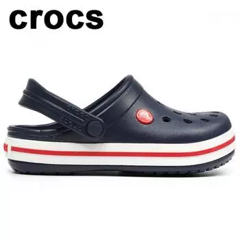 Crocs Детские и взрослые сабо CrocK Band K темно-синие 207006 485 175