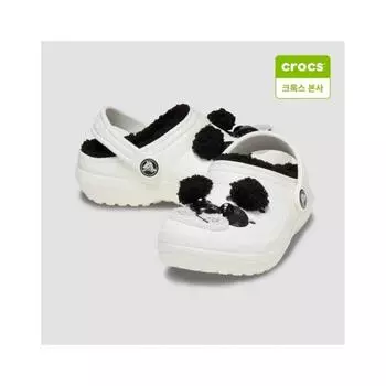 Crocs Детские классические сабо I Am Panda Bear на подкладке 210400 0wx 0WX chalkblack/C11