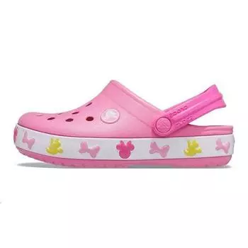 Crocs Детские кроссовки Disney x Classic Clog Kids Fun Lab Mickey Lights — Розовый лимонад 207459-669