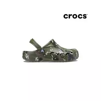 Crocs Детские сабо с принтом Baya K Ami Green 207657 309 C12180