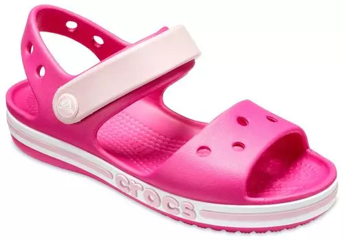 Crocs Детские сандалии Bayaband Flats US 11 Маленький ребенок Розовый Размер Цвет