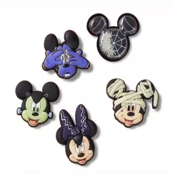 Crocs Disney Halloween Mickey Zibbitz Set Of 5 10013582 FREE
