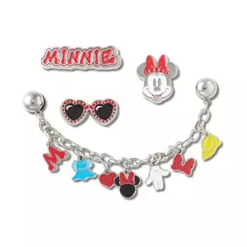 Crocs Disney Mickey Mouse Collection Multi Pack Shoe Charm Minnie Elevated 2 5 Pack Minnie Elevated 2 5 5 Полиэтиленовая упаковка, Упаковка,