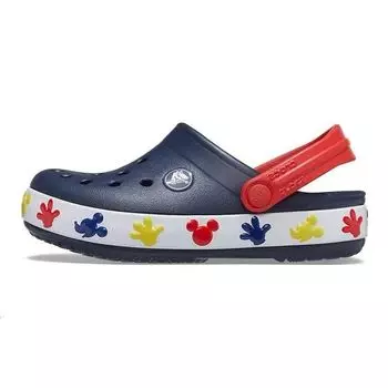 Crocs Disney x Classic Clog Kids Fun Lab Mickey Lights — Темно-синие детские кроссовки Синие 207459-410