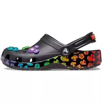 Crocs Disney x Classic Clog Kids Mickey Rainbow Celebration Кроссовки унисекс Черный Мульти 207755-0C4 34-35