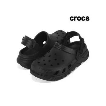 Crocs Duet Max 2 Clog K Women Sandals blacK 208774 001g 208774001G220mmJ3