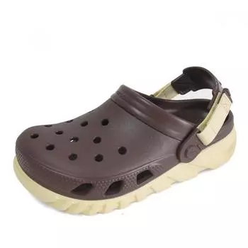 Crocs Duet Max 2 Clogs Slipper Sandals Coffee 208776 21q 20877621Q/240mm(M5/W7)