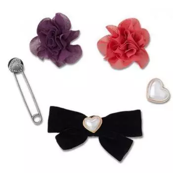 Crocs Flower And Ribbon Zibbitz Set Of 5 10013668 FREE