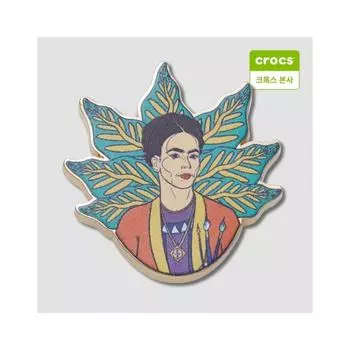 Crocs Frida Kahlo Leaf Face Zibbitz Charm 10012660 onefree