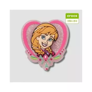 Crocs Frozen Anna Heart Zibbitz Подвеска 10013627 onefree