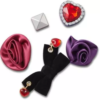 Crocs Galleria Crocs Headquarters Accessories Dark Romance Lace Up Set Of 5 Gbitz shuffle/one sizefree