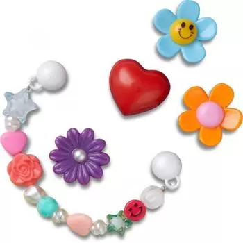 Crocs Galleria Crocs Headquarters Accessories Festival Flower Set Of 5 Gbitz 1001364 shuffle/one sizefree