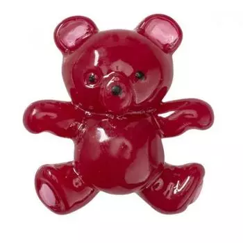 Crocs Galleria Crocs Headquarters Accessories Pink Acrylic Teddy Bear Gbitz 10013046 shuffle/one sizefree