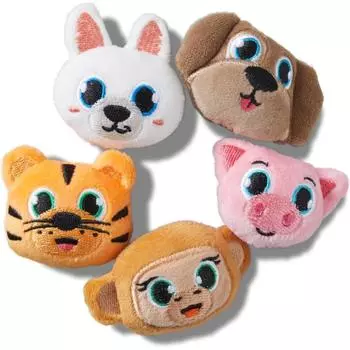 Crocs Galleria Crocs Headquarters Accessory Fuzzy Animal Set Of 5 Gbitz 10013953 shuffle/one sizefree