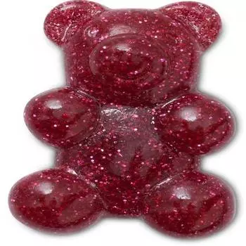 Crocs Galleria Crocs Headquarters Accessory Glitter Pink Candy Bear Gbitz 10013397 shuffle/one sizefree