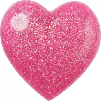 Crocs Galleria Crocs Headquarters Accessory Pink 3d Glitter Heart G Bits 10009905 shuffle/one sizefree