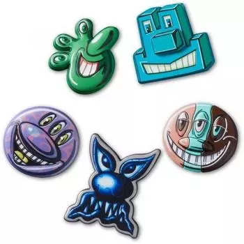 Crocs Galleria Crocs Headquarters Аксессуары Kenny Sharp Набор из 5 Гбитц 10012733 shuffle/one sizefree