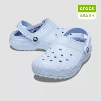 Crocs Galleria Crocs Headquarters Classic Lined Clogs 203591 4ns 4NS blue calcite/M10W12
