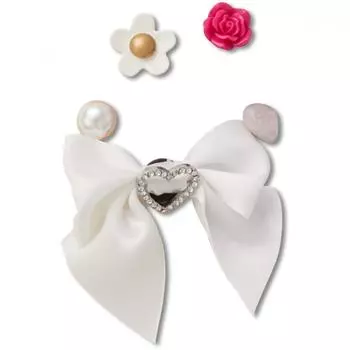 Crocs Galleria Crocs Headquarters Elegant White 5 Pack Set Gbitz 1001367 shuffle/one sizefree