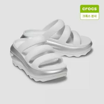 Crocs Galleria Crocs Headquarters Mega Crush Metal Triple Strap 210459 1 1OQ moonlightsilver/M4W6