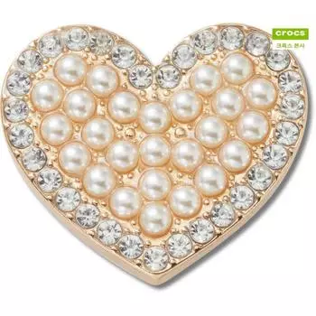 Crocs Galleria Crocs Headquarters Metal Heart Pearl Jibbitz 10013394 shuffle