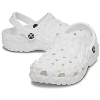 Crocs Galleria Crocs Headquarters Public Classic Geometric Clogs 209563 100 white/265