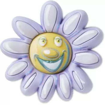 Crocs Galleria Crocs Headquarters Purple Flower With Expression Gibbitz 10012720 shuffle