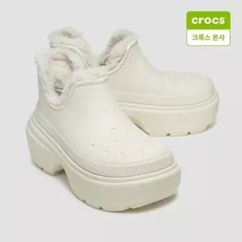 Crocs Galleria Crocs Headquarters Stomp Lined Shorty Boots 210673 0ji 0JI (linen/linen)/M6W8