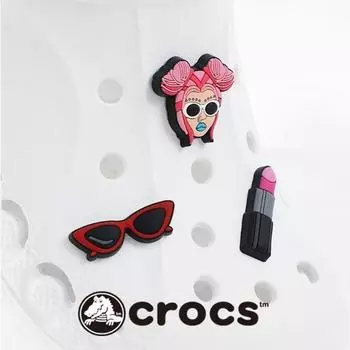 Crocs Genuine Crocs Fashionista Set Of 3 Gibbitz 10008624:1