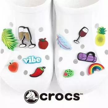 Crocs Genuine Crocs Zibbitz Charm G Set 01.apple 10008178:1