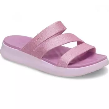 Crocs Getaway Glitter Strappy Pink Milk 210446 6zw W5(220)