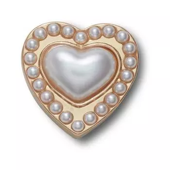 Crocs Gold Pearl Heart Gbitz 10013392 shuffle/one sizefree