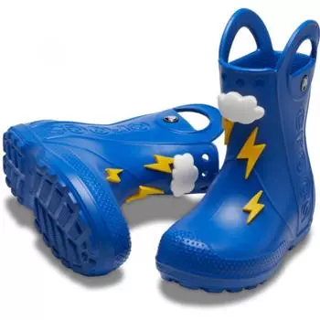 Crocs Handle It Lightning Bolt Rain Boot Toddler 211120 4kz C7(140mm)