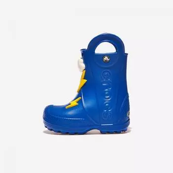 Crocs Handle It Lightning Bolt Rain Boots Kids Crs210027 Blue Bolt 130