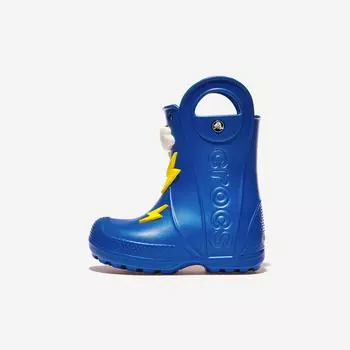 [Crocs] Handle It Lightning Bolt Rain Boots Toddler, CRS211120, 1010112914, Popular Korean Shoes 130