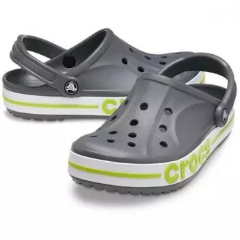 Crocs Hc02 Baya Band Clog Gray Lime Domestic Store Edition 205089 0gx GRAY/LIME/M4W6/230