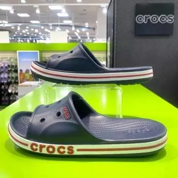 Crocs Hc02 Bayaband Slide Navy Domestic Store Edition Унисекс Удобные Легкие NAVY/M4W6/230